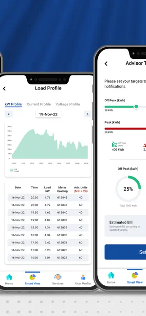 Load Profile in Power Smart App screenshot